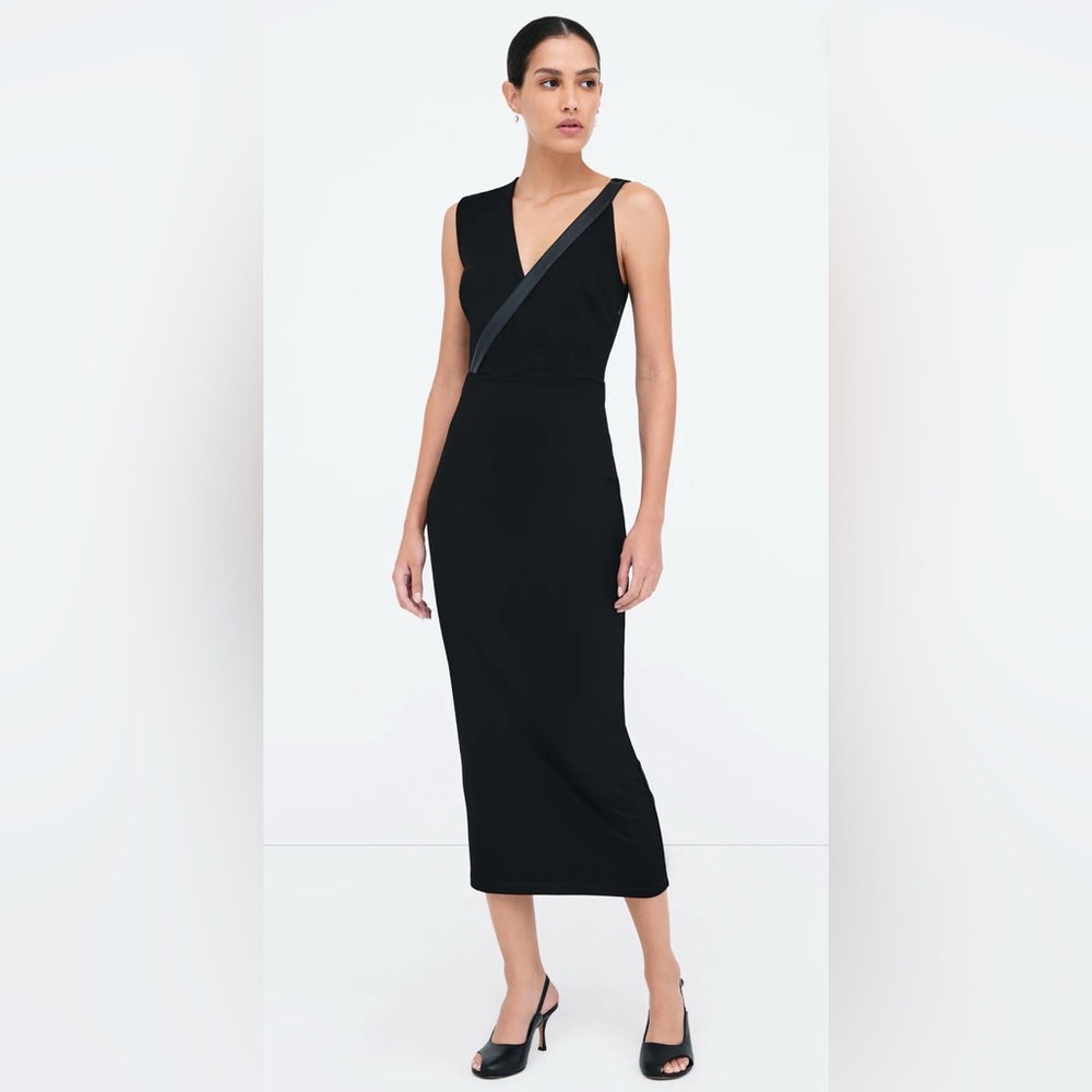 NWT Marcella NYC Carlton Chic Black Dress size Medium